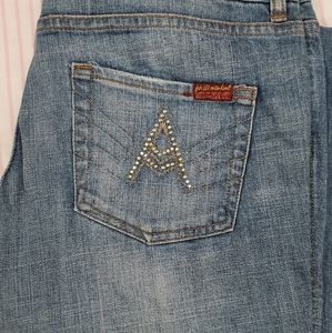 7 for all mankind blue jeans